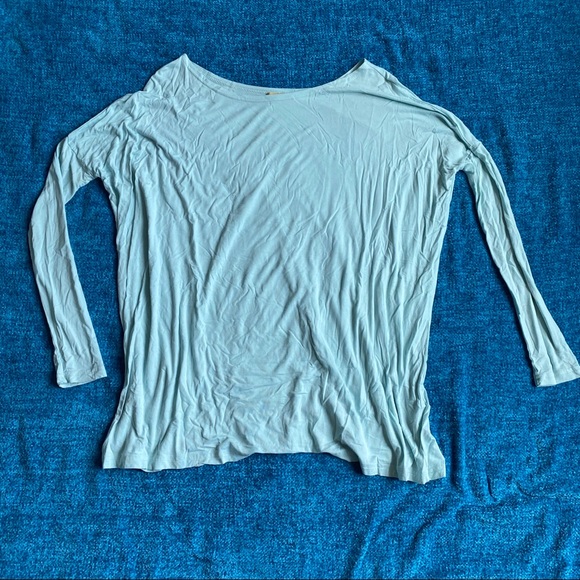 3/4 Sleeve Piko Top Mint - Picture 1 of 3